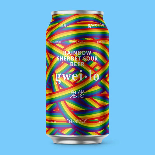 Gwei-lo - Rainbow Sherbet - Fruited Sour 6% - 375ml - Crafted by Nomad