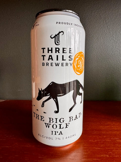 Three Tails - Big Bad Wolf - West Coast IPA - 7% - 440ml Can - 2 Pack ...