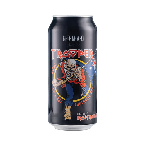 Nomad + Iron Maiden - Trooper - Australian XPA - 440ml Can - 4.5% PRE ORDER RELEASE 410 - Crafted by Nomad